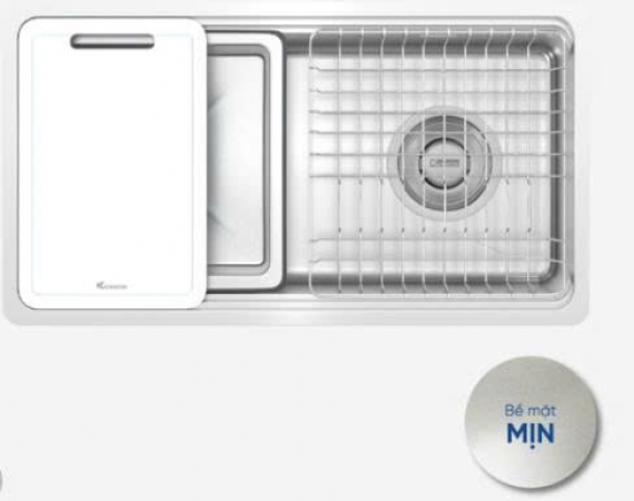 Chậu rửa bát 1 hố Konox 780SM - bề mặt mịn