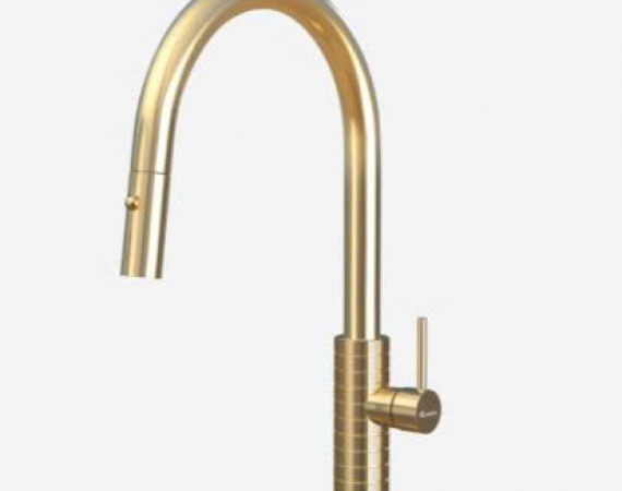 Vòi rửa bát dây rút KONOX Venice Gold