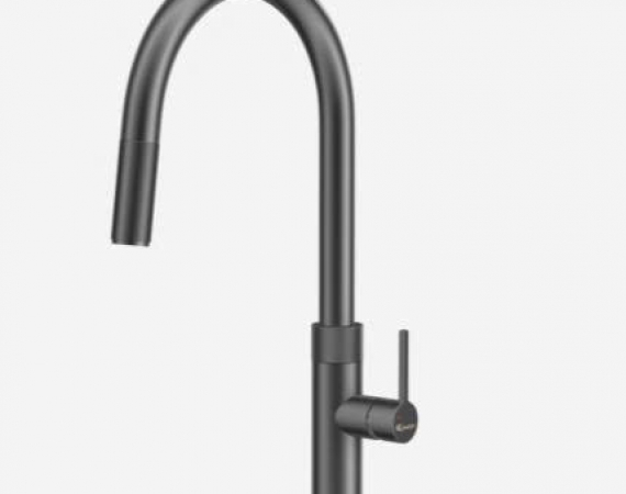 Vòi rửa bát dây rút  Lasi Gun Metal