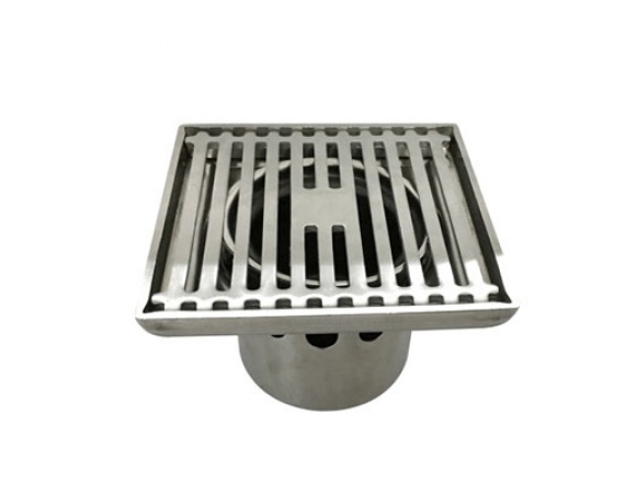 Ga thoát sàn dạng nan,thoát nước nhanh,ngăn mùi MN-T209 inox 304( 100*100 mm)