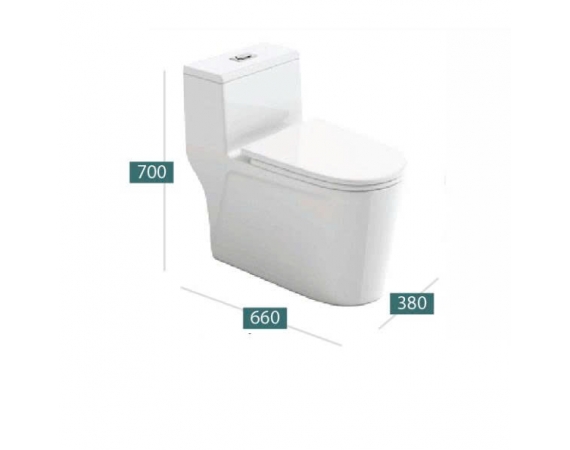 Bàn cầu 1 khối giá rẻ LE 1034