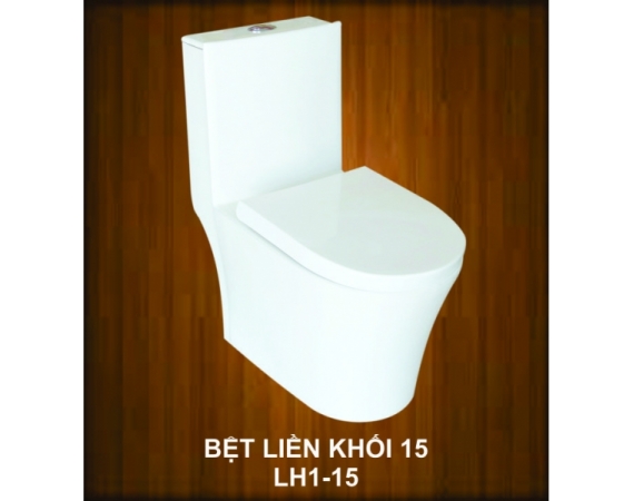 Bàn cầu 1 khối Long HầuLK 15