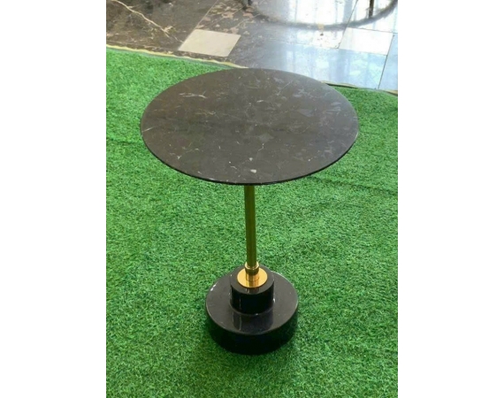 Bàn Tab Sofa đá tự nhiên màu xanh đen,đế thang hình trụ HDSF02