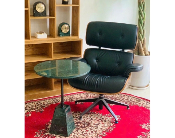 Bàn Tab Sofa đá tự nhiên màu xanh Ấn Độ,đế thang hình trụ HDSF01