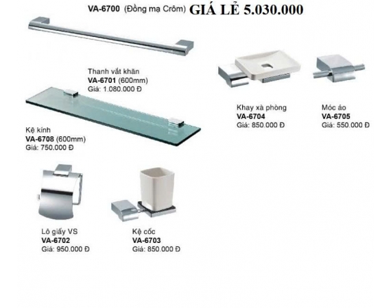 Bộ phụ kiện phòng tắm Sobisung VA-6700