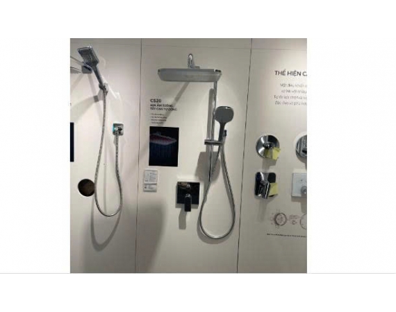 Bộ sen âm tường 2 đường nước có tẩy cặn JOMOO 37311-636/HBS-1