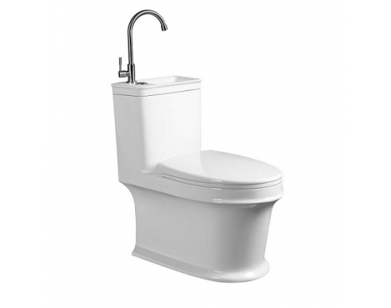 Bồn cầu kết hợp chậu lavabo rửa mặt HD665