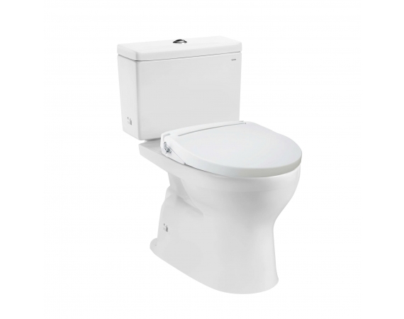 Bàn cầu hai khối kèm nắp rửa ECOWASHER TCW07S CS302DE2