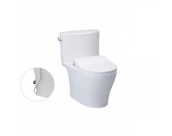 Bàn cầu hai khối kèm nắp rửa ECOWASHER TCW07S CS767RE2