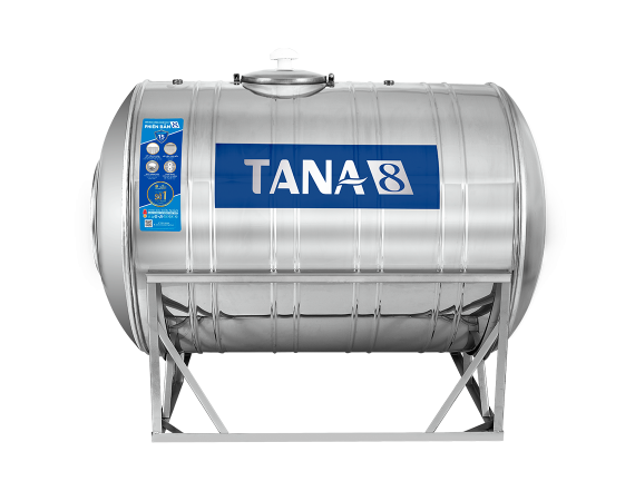 Bồn nước inox Tân Á 8 500L ngang 