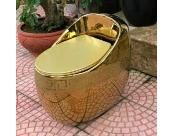 Bồn cầu màu vàng bóng HD 2679