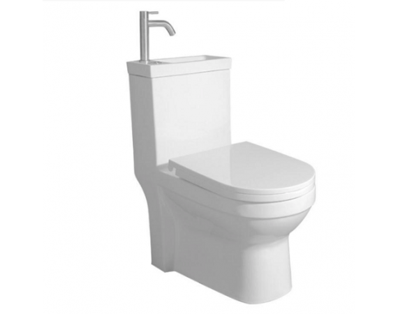 Bồn cầu thoát ngang kết hợp chậu lavabo rửa mặt HD5137N