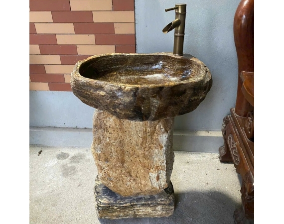 Chậu đá cuội đặt sàn HN18DC