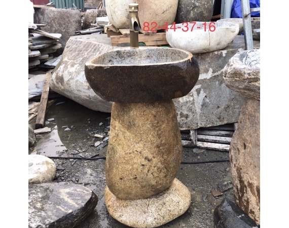 Chậu đá cuội đặt sàn NT07DC