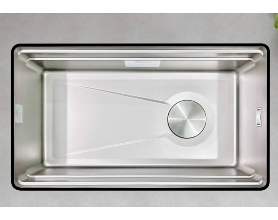 Chậu rửa bát 1 hố âm bàn inox 304 mạt hạt chống xước,chống bám bẩn GD7545AB (750x450mm)