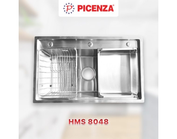 Chậu rửa bát 1 hố Picenza HMS 8048 - Inox 304