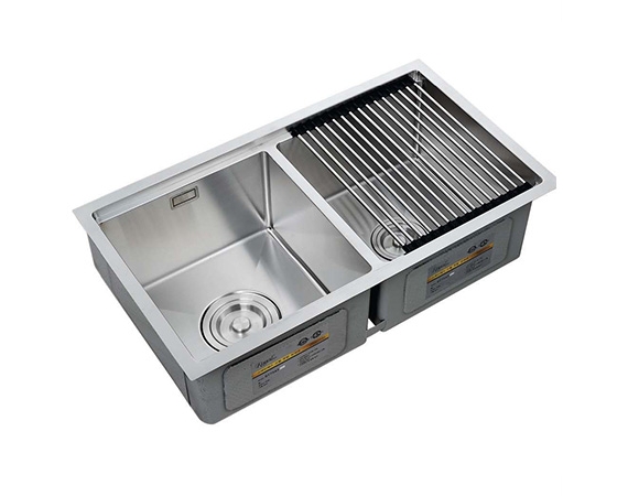 Chậu rửa bát 2 hố cân Royal Join ST7543 (75x43cm)