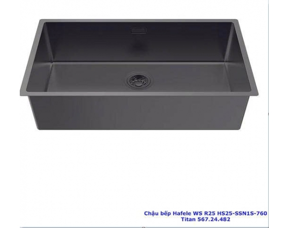 CHẬU RỬA BÁT HAFELE R25 HS25-SSN1S-760 TITAN 567.24.482