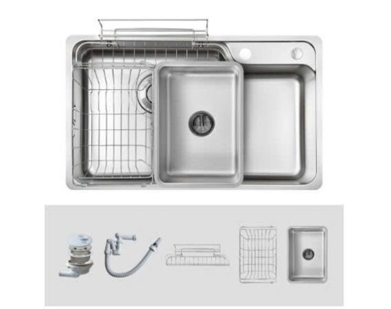 Chậu rửa bát Kluger KH8048SL Plus