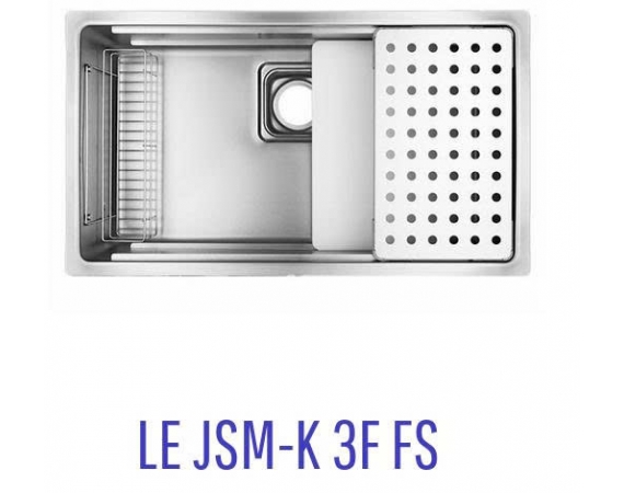 Chậu rửa bát Shigeru LE JSM-K 3F FS - Inox sần