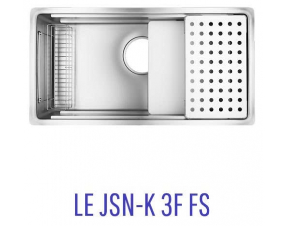 Chậu rửa bát Shigeru LE JSN-K 3F FS - Inox sần