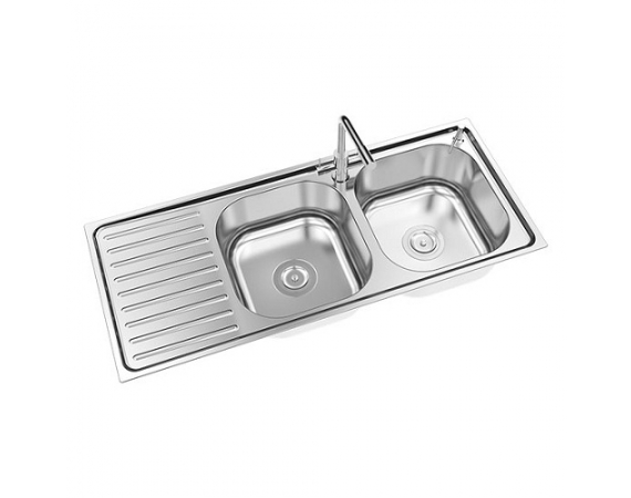Chậu rửa bát Sơn Hà dập liền S100Classic (1010x430x195mm)