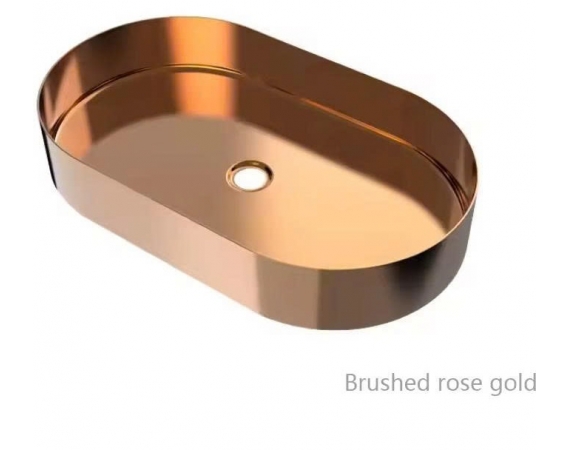 Chậu rửa lavabo Inox 304 màu vàng đồng đặt bàn HD881001RB