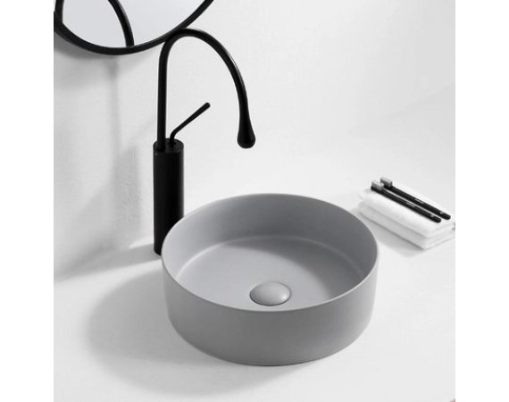 Chậu rửa lavabo đặt bàn màu ghi HD360G
