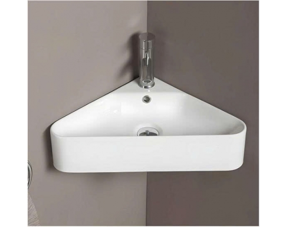 Chậu rửa lavabo treo tường đặt góc HANJIN HJ-6230