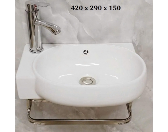 Chậu rửa mặ treo tường kèm giá đỡ LE4229