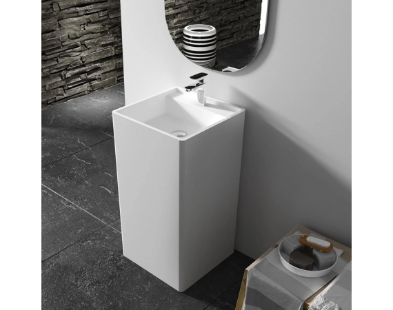 Chậu rửa lavabo nghệ thuật đá nhân tạo HD66836W