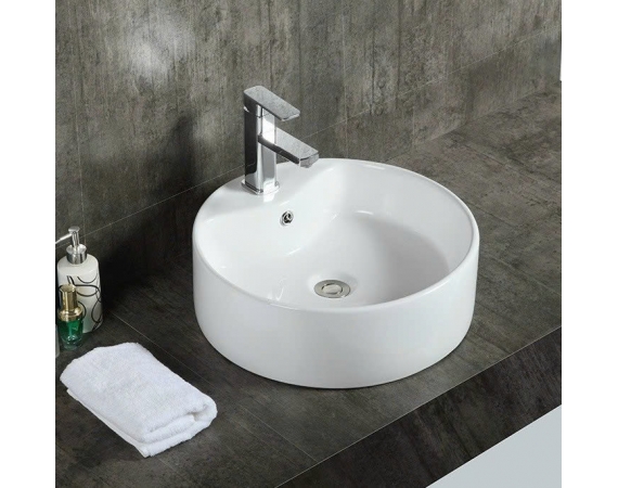 Chậu rửa mặt đặt bàn hình tròn LE0013