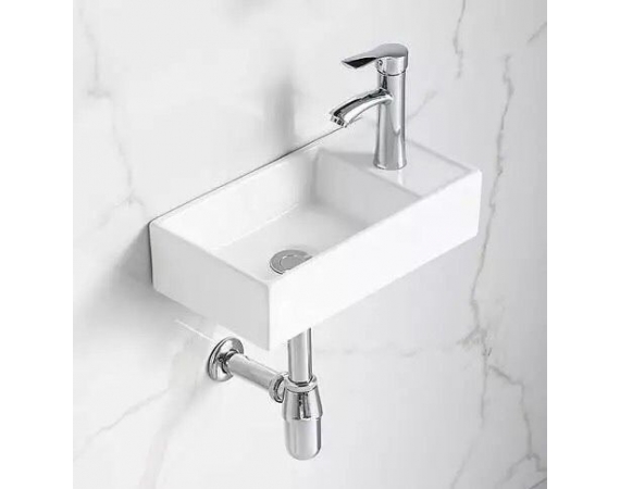 Chậu rửa mặt loại nhỏ lavabo dương bàn hoặc treo tường HD420(420x220x100mm)