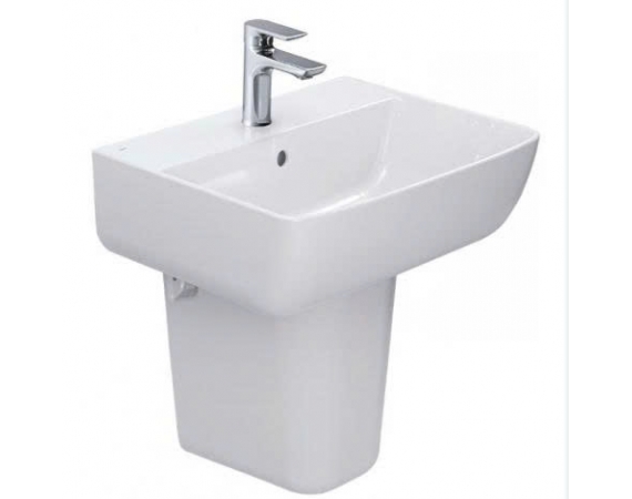 Chậu rửa mặt treo tường InaxL-312V - Chân lửng L-298VC