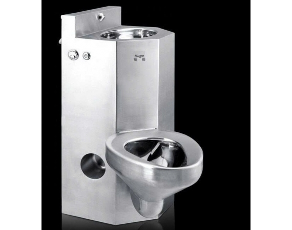 Chậu rửa tay liền bồn cầu inox HD5369I