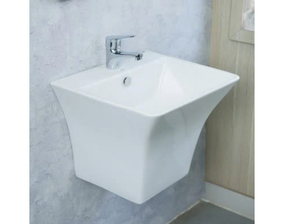 Chậu rửa treo tường liền chân LC530