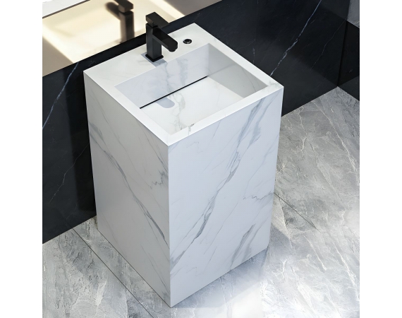 Chậu rửa lavabo nghệ thuật đá nham thạch vân loang HD236D