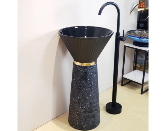 Chậu rửa lavabo nghệ thuật bằng nhựa cao dạng ly HD1046N