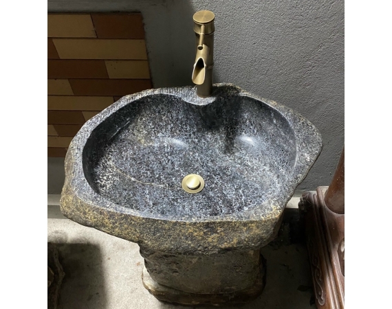 Chậu đá cuội đặt sàn ngoài trời HD16DC