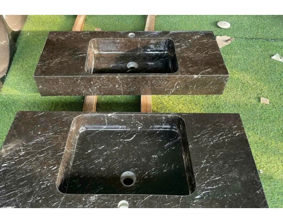 Chậu lavabo treo tường bằng đá tự nhiên HDTN287