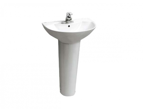 Chậu rửa mặt treo tường inaxL-288VFC - Chân dài L-288VD