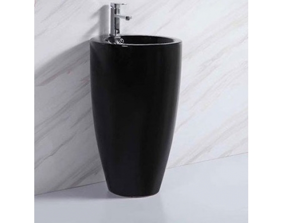Chậu rửa lavabo nghệ thuật chân đứng màu đen mờ HDC03BM