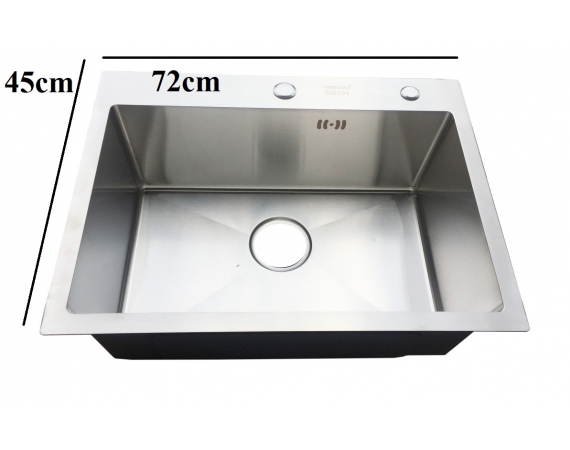 Chậu rửa bát 1 hố giá re HD7245 (720*450*220 mm)