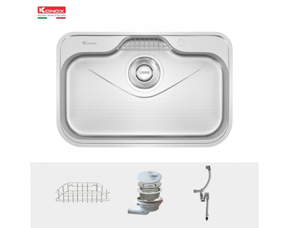Chậu rửa bát chống xước phong cách Nhật KONOX TARI 7851SR Basic