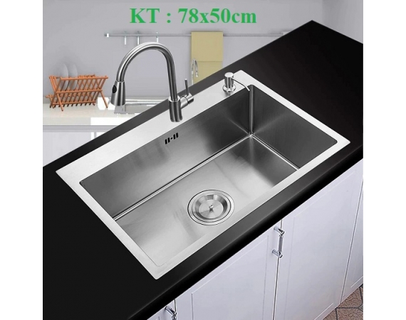Chậu rửa bát 1 hố Grob GS304-7850HS (780x500x230)