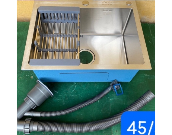 Chậu rửa bát nhỏ 1 hố đúc KOKKU 5545 ( 550*450*200 mm )