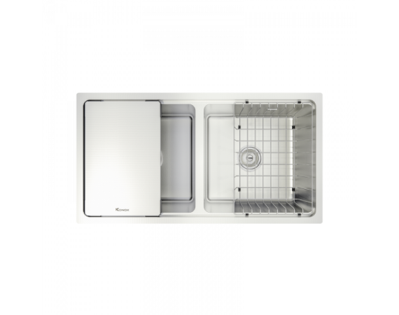 Chậu rửa bát 2 hố chống xước KONOX Workstation Sink – Undermount Sink KN8646DU Dekor
