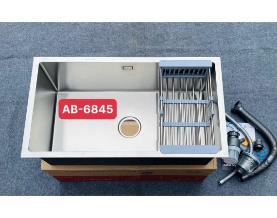 Chậu rửa bát 1 hố âm bàn Kagol KG6845(680x450mm)