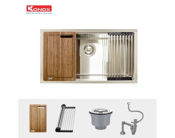 Chậu rửa bát 1 hố KONOX KN8050TS (800*500*220 )