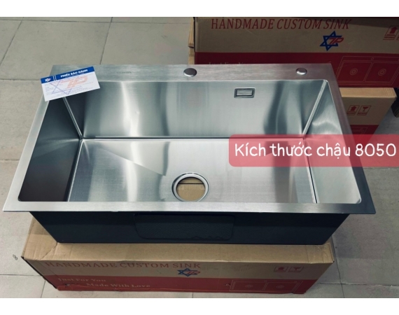 Chậu rửa bát 1 hố đúc Kagol 8050 ( 800*500*200 mm )